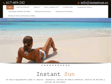 Tablet Screenshot of instantsun.es